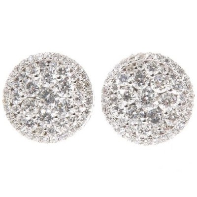 14K Diamond Stud Earrings 2.00ct