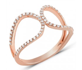 14K Diamond Designer Ring (0.40ct)