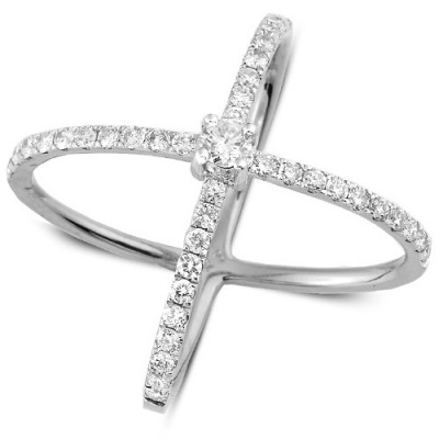 14K Diamond Designer Ring (0.85ct)