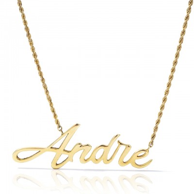 14kt Solid Gold Customizable Name Necklace
