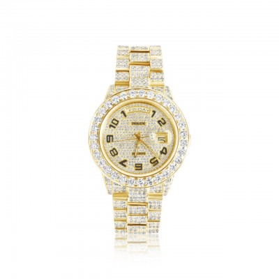 Rolex Day-Date 18k Gold 30ct Diamond Watch
