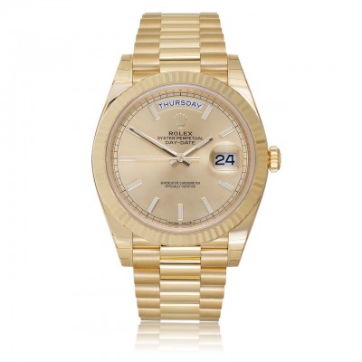 Rolex Day-Date 40 President Automatic Men's Watch 18K Gold