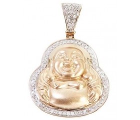 10K Diamond Buddha Pendant (0.31ct)