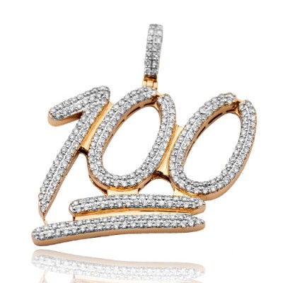 10K Diamond '100' Pendant (2.50ct)